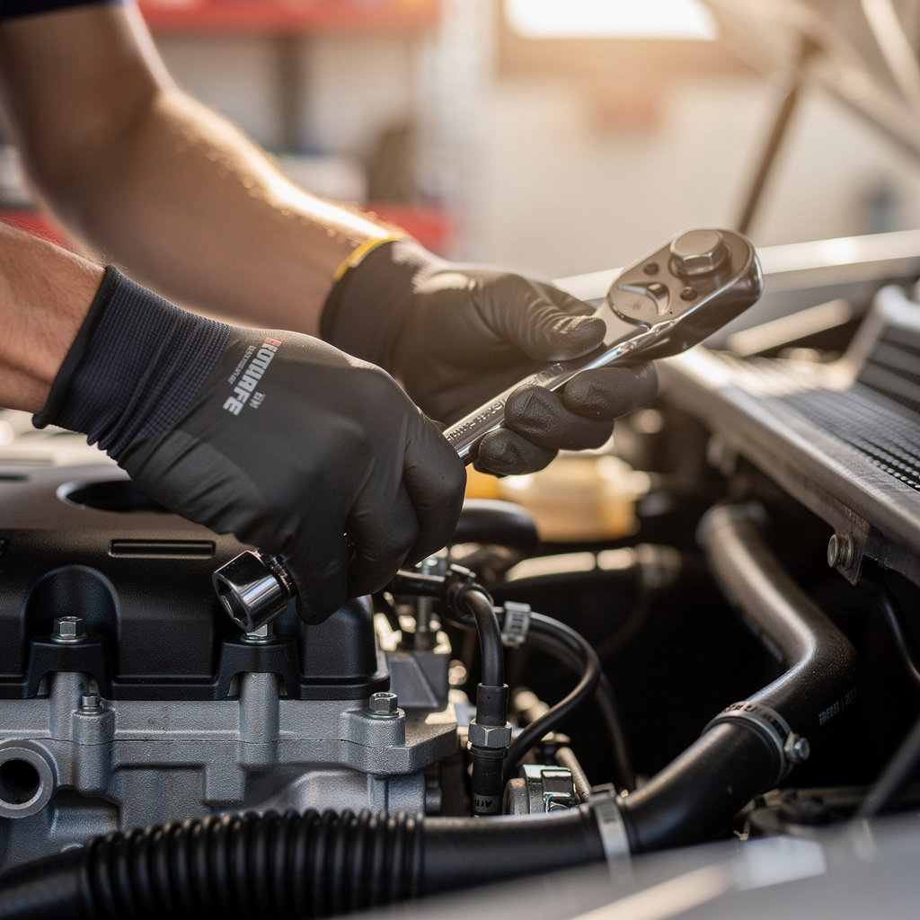 Quality Automotive Repair mechanic performing expert auto diagnostics and repair in Santa Barbara